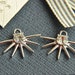 8pcs silver alloy diamond sun pendant accessories