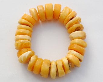 Amber bracelet - vintage bracelet - extensible bracelet - amber jewelry