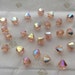 Swarovski #5301 Crystal Light Peach AB Bicone Faceted Beads 4mm 5mm 6mm 8mm