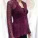 Floral Lace Cardigan - Crochet PDF Pattern - Sizes S, M, L, XL, 2XL, 3XL