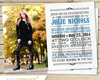 Senior Graduation Announcement Printable Senior Graduation