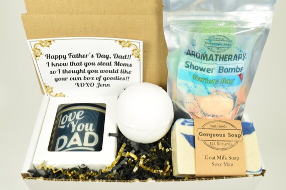 Father's Day Gift Basket with Candel and Soap