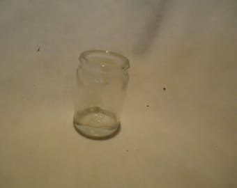 Vintage Clear Glass Milk Creamer Bottle, collectable