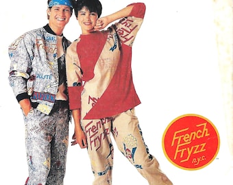 McCall's P908/3373 French Fryzz, Misses, Men's Or Teens Lined Jacket, Top And Pants Pattern, Medium 36-38, UNCUT