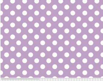 Small White Dot LAVENDAR-One Yard- Riley Blake