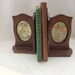 Vintage Wood Picture Frame Bookends