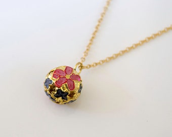 Hand painted Bell Necklace