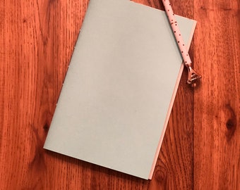 40 page journal with light blue cover