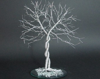 Unique Wedding Cake Topper "Entwined" ~ Wire Tree Wedding Cake Topper ~ Very Unique