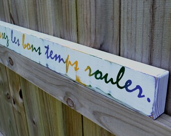 Laissez les bons temps rouler, let the good times roll, custom wood sign, mardi gras, home decor