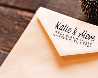 Personalized Self Inking Return Address Stamp - self inking address stamp - Custom Rubber Stamp