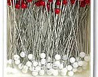 Silk Pins with Glass Heads - 100 ct.