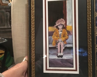 Lovely Framed Local Virginia Artist Dee McCleskey 9x15 Picture