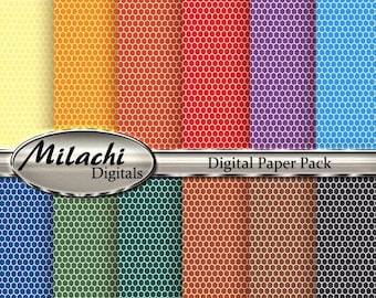 60% OFF SALE Honeycomb Digital Paper Pack - Commercial Use - Instant Download - M43