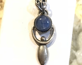 Kyanite Goddess/Mother Earth Pendant Necklace