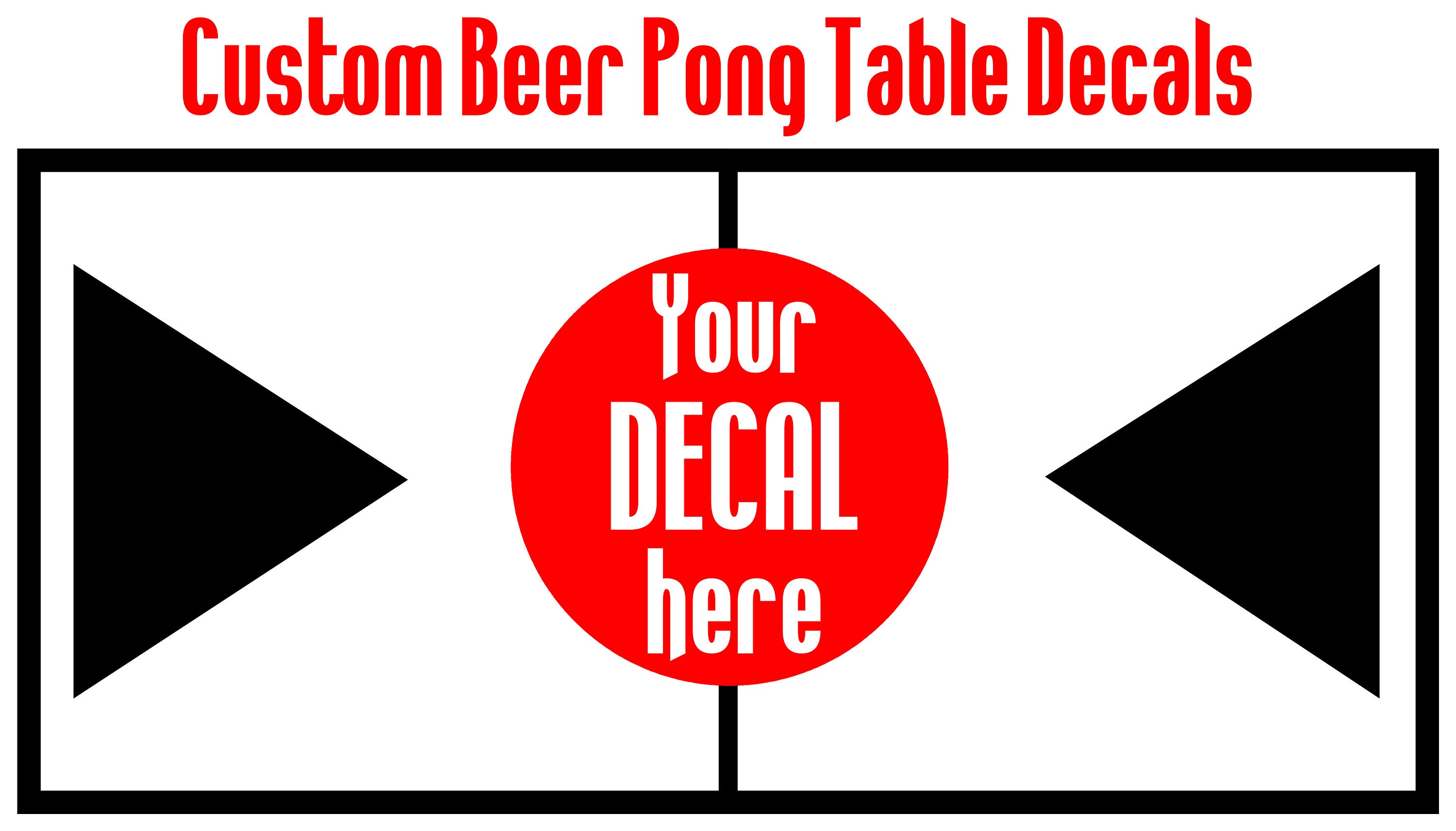 Custom Beer Pong Table Decals Beer Pong Table Designs