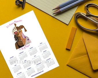 female 12 month calendar