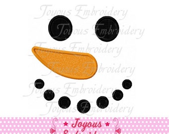 Instant Download Christmas Snowman Face Applique Machine Embroidery Design NO:1249