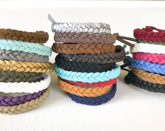 Braided Vegan Leather Essential Oil Aromatherapy Diffuser Bracelet Child/Adult