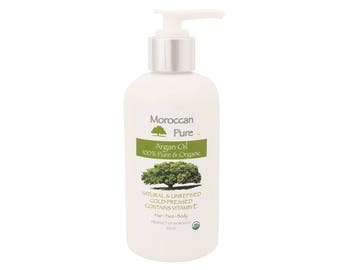 Moroccan Pure Organic Argan Oil for Hair 100% Natural Cold Pressed 250ml