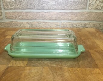 Vintage Fire King Jadeite 1/4lb Butter Dish