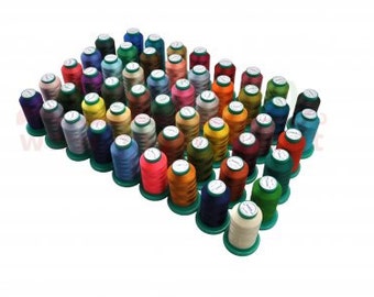 Mixed Embroidery yarn polyester coils 53 PCs.