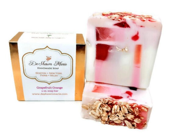 Grapefruit Orange Soap/Citrus Soap/Handmade Soap/Vegan Soap/Soap Gift/Mother's Day Gift/Soap Favors/Birthday Gift/Valentine's Gift