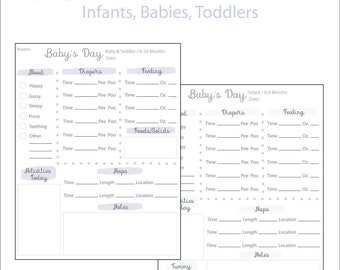 Baby schedule | Etsy