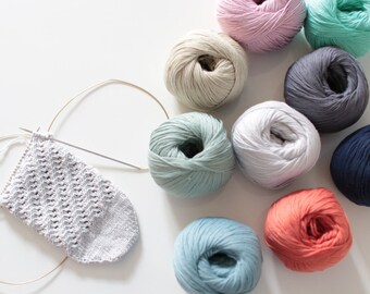 Fonty "Co-cache" cashmere-cotton yarn for spring, summer, autumn