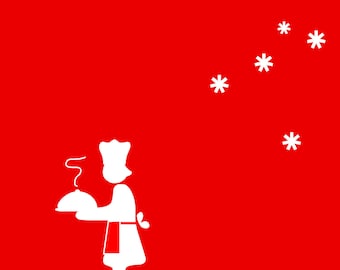 set of 4 greeting cards Christmas