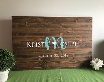 Alternative Guest Book | Wood Guest Book | Wedding Guest Book | Guest Book | Wedding Sign | Wood Welcome Sign | Gift for Couple