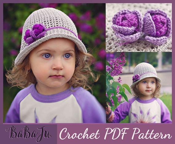 Crochet Hat Pattern Girls hat pattern crochet Tutorials