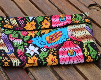 Colorful Hand Woven Clutch