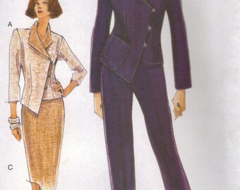 Vogue Sewing Pattern 9956 - Misses' Jacket, Skirt & Pants (8-12)