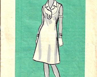 1960's Mail Order Sewing Pattern Women's Dress Pattern 9423 Size 12 Bust 34