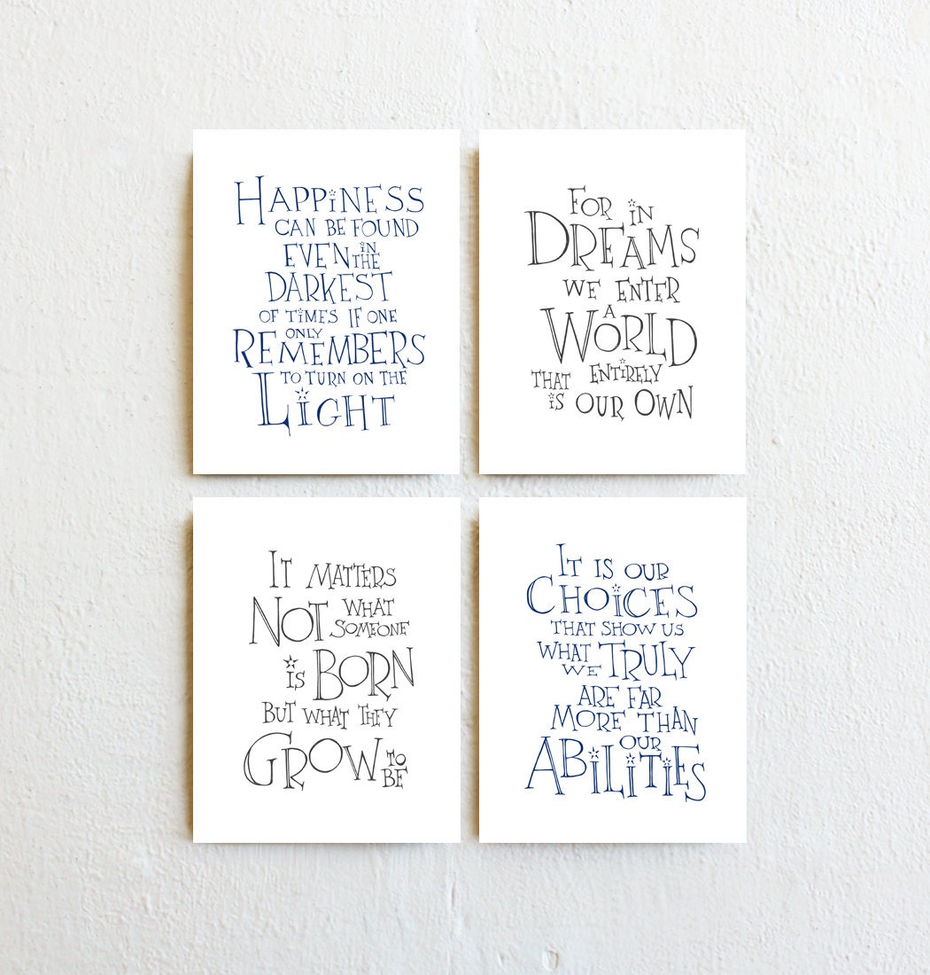 Harry Potter Nursery Decor Albus Dumbledore Quote Harry Potter Nursery Decor Albus Dumbledore Quote