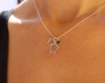 Turtle Necklace, Women Necklace, Tortoise Necklace, Animal Necklace, Initial Necklace, Necklaces For Women, Turtle Jewelry,Charm Necklace