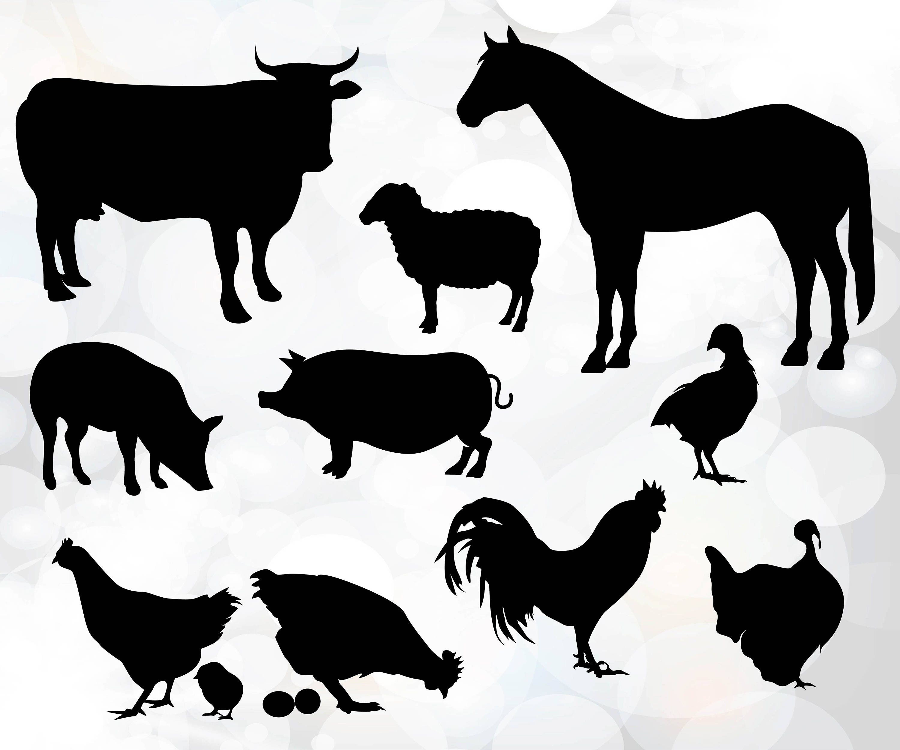 Farm Animal Silhouette Svg Free - 296+ Best Free SVG File