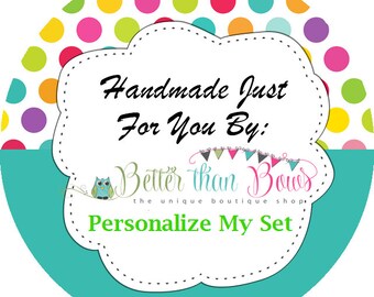 Personalize My Set