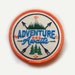 Quality Adventure Awaits Iron On Patch - 2.78" Round - Iron On or Sew On Patch Appliqué