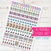 Planner and Stationery Reminder A4 Printable Planner Stickers PDF | For Kikki K, Erin Condren, FiloFax or other Journals and Planners