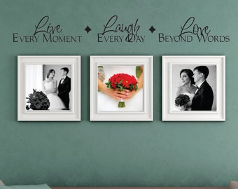Live Laugh Love Wall Decal Sticker