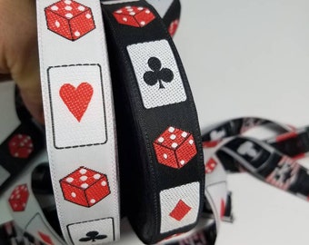Casino Jacquard fabric trim sold by the yard 3/4 of inch wide