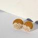 Mustard Yellow and Lace Earrings