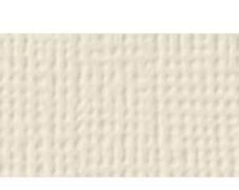 American Crafts 12x12 Ivory Textured Cardstock