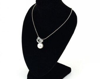 Black Velvet Jewelry Necklace Bust Earring Display Holder Stand Rack Show Case USA SELLER