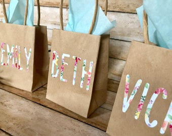 Custom Gift Bags, Wedding Gift Bag, Personalized Gift Bag, Bridal Party Gifts, Bridesmaid Gift Bag, Birthday Party Favors, Teacher Gift
