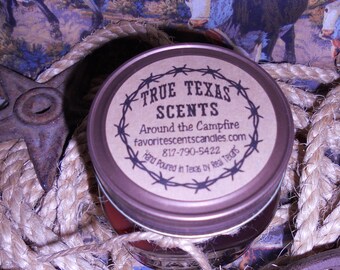 Around the Campfire (Firewood Scent) - 8 oz Western Cowboy Candle