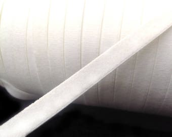 very soft elastic ecru / white