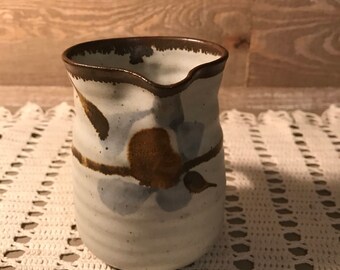 Vintage Signed Pottery Creamer